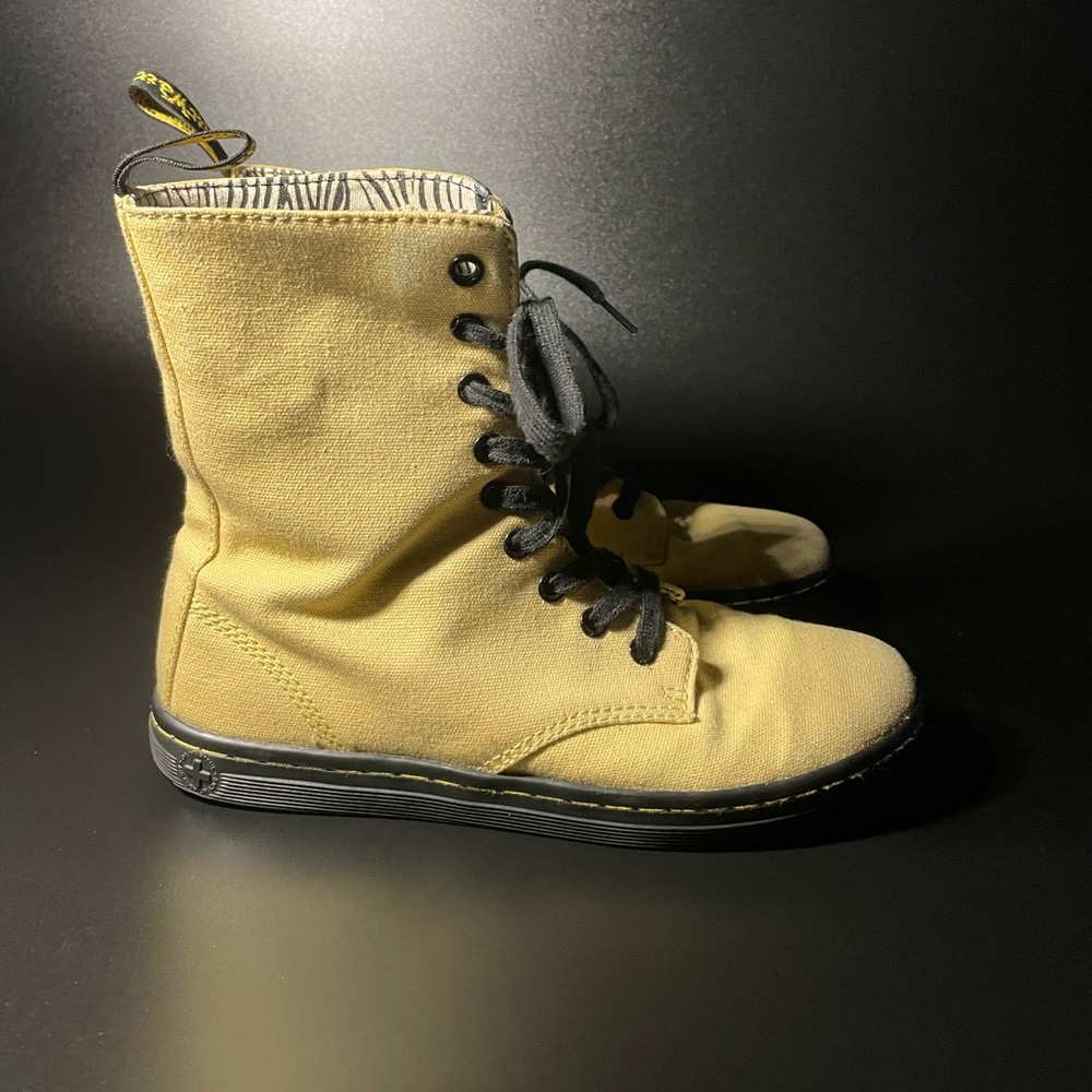 Dr Martens Canvas Zebra Boots